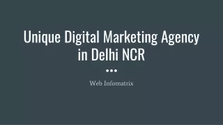 Unique Digital Marketing Agency in Delhi NCR