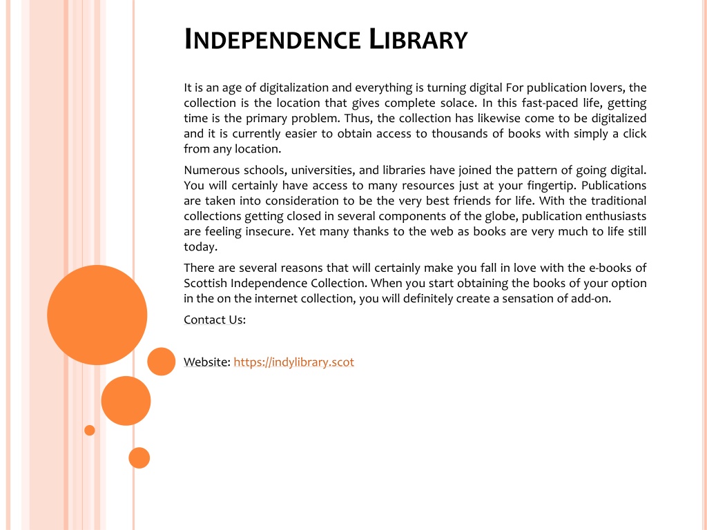 Independence Library Logo PPT - Independence Library PowerPoint Presentation, free download - ID ...