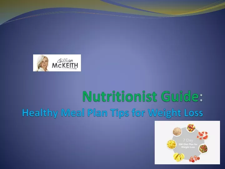 nutritionist guide healthy meal plan tips for weight loss