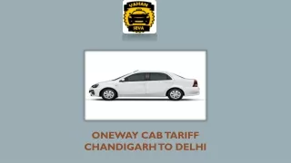 Book Cab from Delhi to Chandigarh at Best Price
