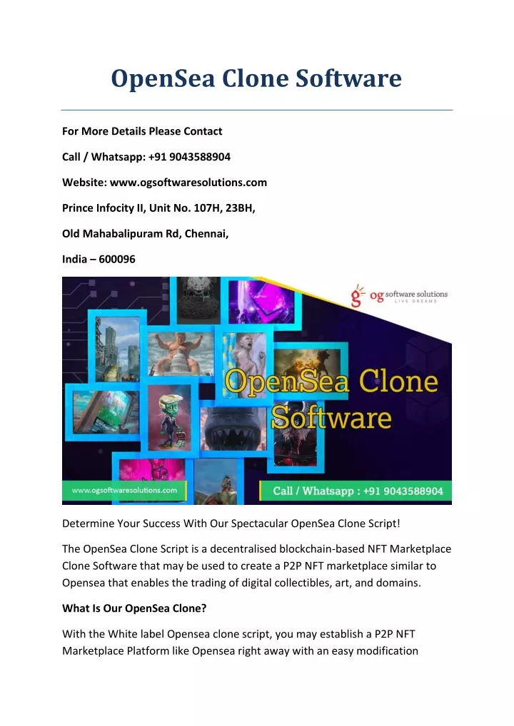 opensea clone software