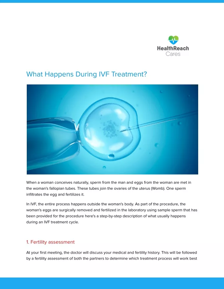 what happens during ivf treatment