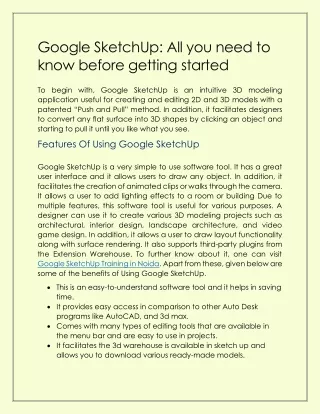google sketchup all you need to know before
