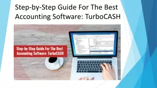 Step-by-Step Guide For The Best Accounting Software: TurboCASH