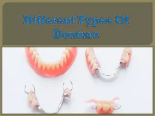 different types of denture