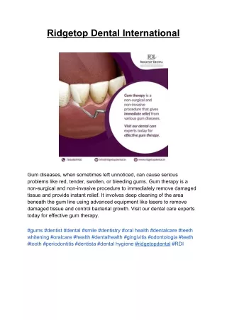ridgetop dental international