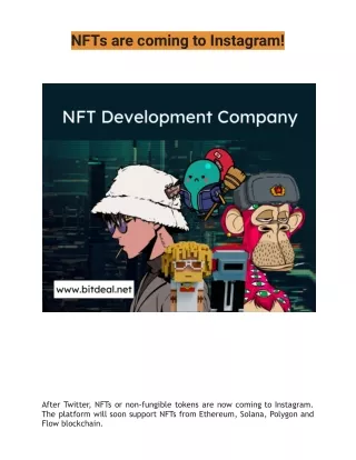 NFTs are coming to Instagram!