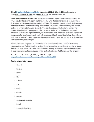 global ip multimedia subsystem market is valued