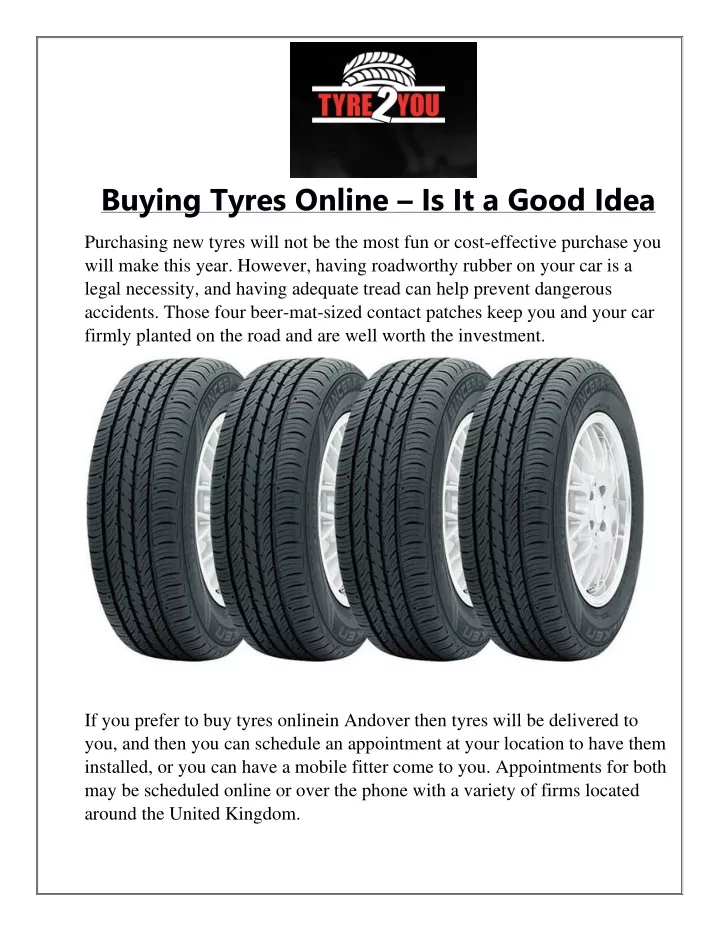 buying tyres online is it a good idea