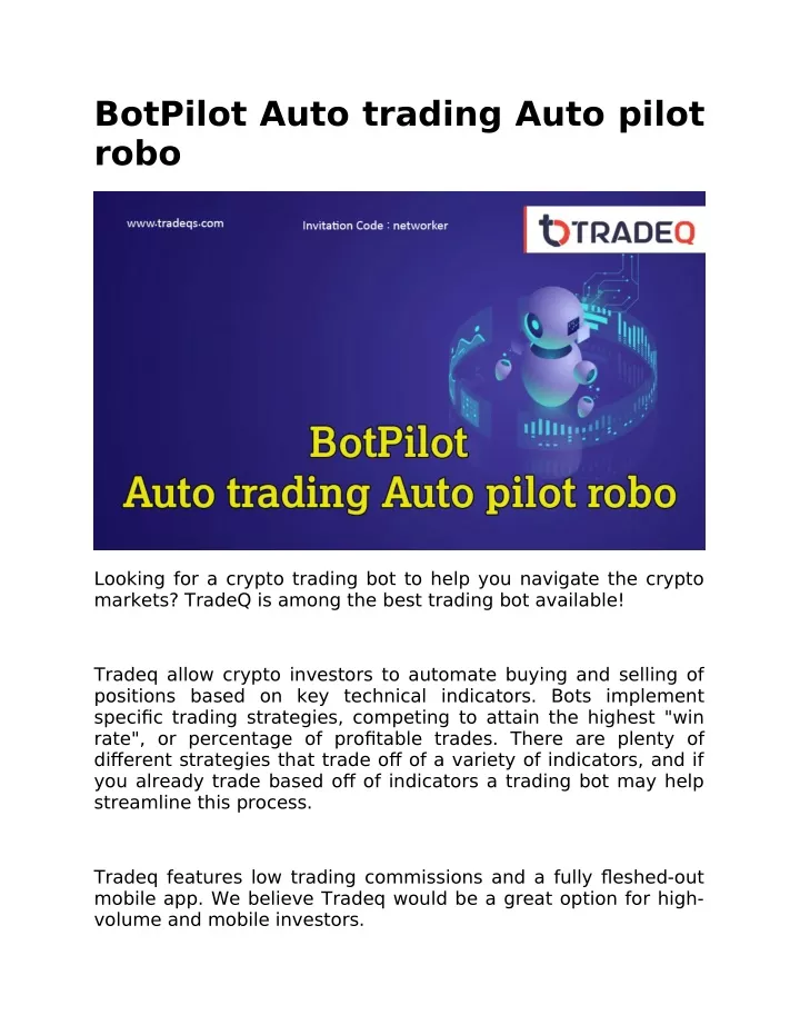 botpilot auto trading auto pilot robo