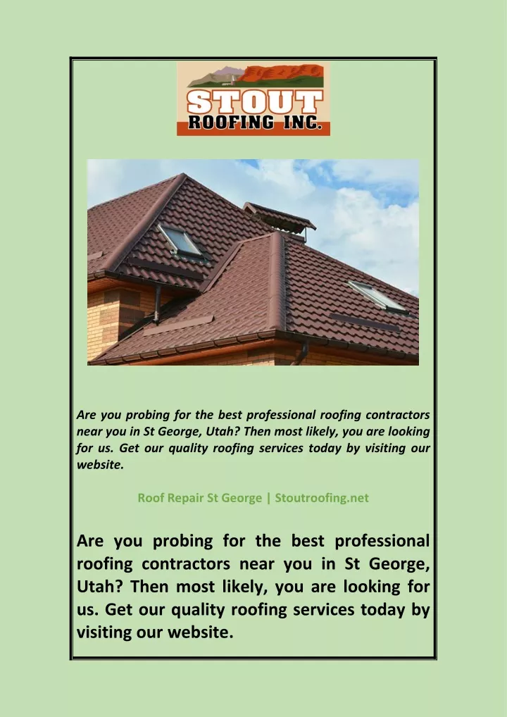 are you probing for the best professional roofing