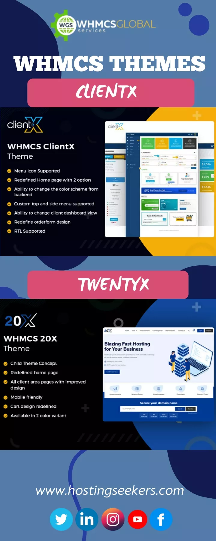 whmcs themes clientx