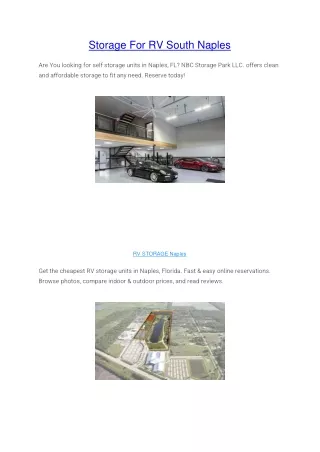 storage for rv south naples