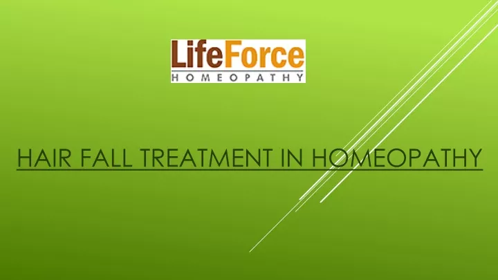 hair fall treatment in homeopathy