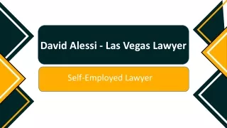 David Alessi - A Detail-focused Professional - Las Vegas