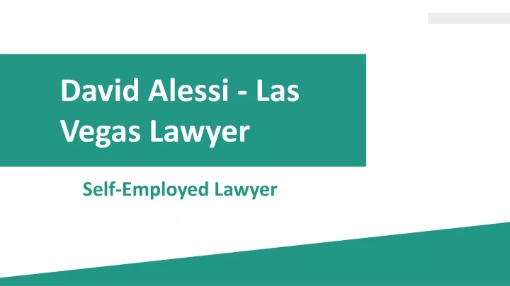 david alessi las vegas lawyer