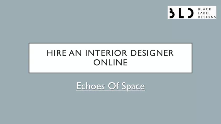 hire an interior designer online