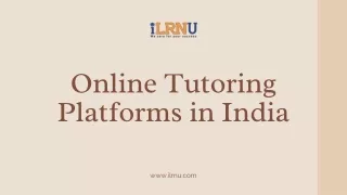 The Best Website for Online Tutoring - iLRNU