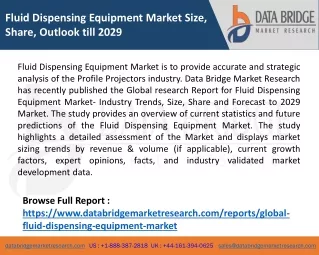 fluid dispensing equipment market size share