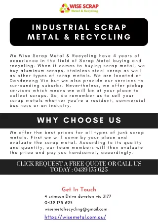 Industrial Scrap Metal & Recycling