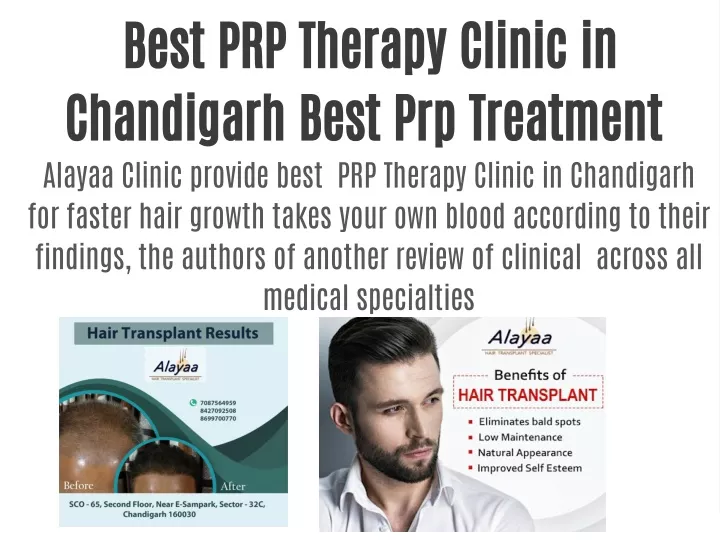 best prp therapy clinic in chandigarh best