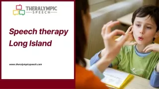 speech therapy long island