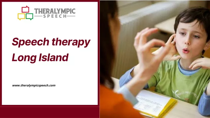 speech therapy long island