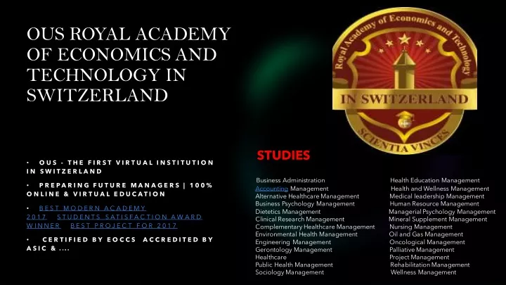 ous royal academy of economics and technology