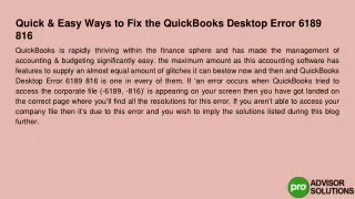 quick easy ways to fix the quickbooks desktop error 6189 816
