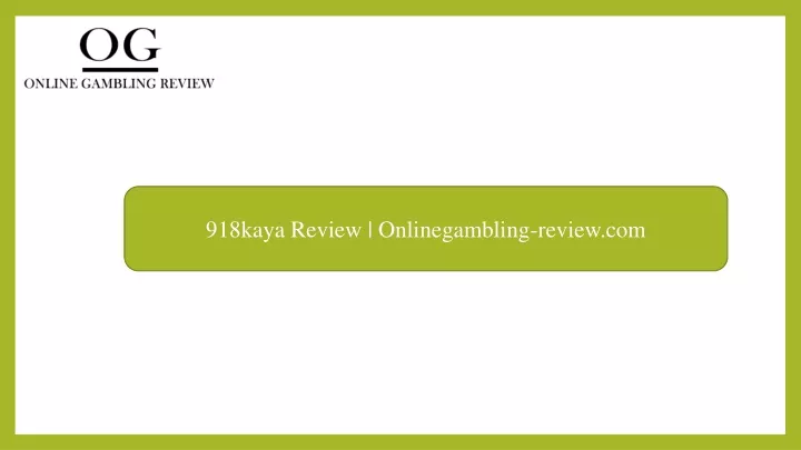 918kaya review onlinegambling review com