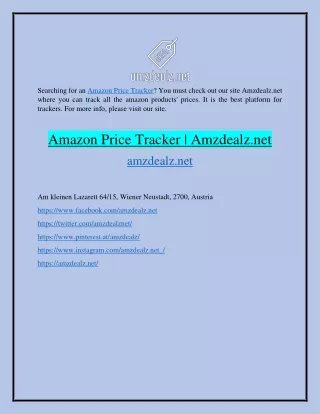 Amazon Price Tracker  Amzdealz.net
