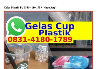 gelas plastik pp 0831 4180 1789 whatsapp