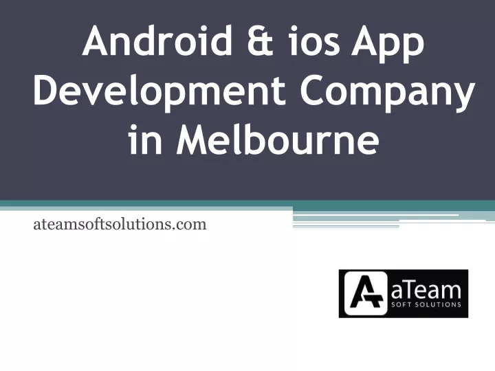 android ios app development company in melbourne