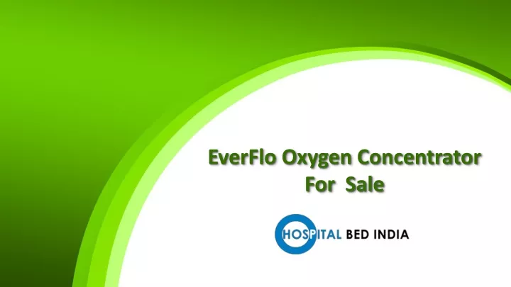 everflo oxygen concentrator for sale