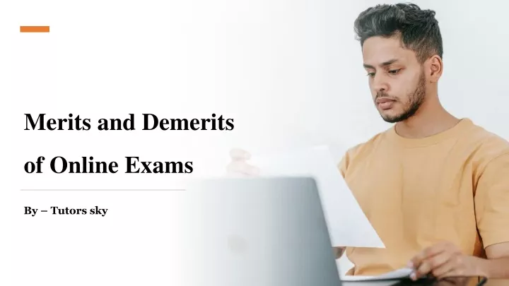 merits and demerits of online exams