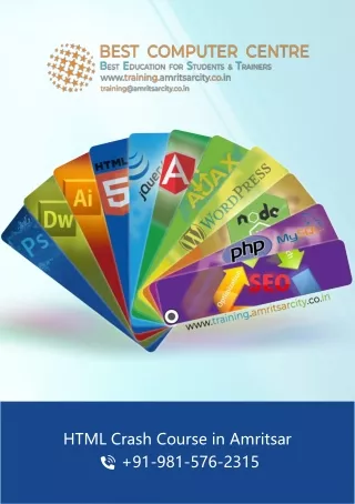 html crash course in amritsar 91 981 576 2315