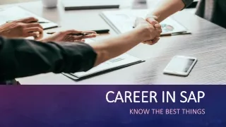 Career In SAP- Know The Best Things