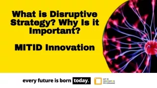 what is disruptive strategy why is it important