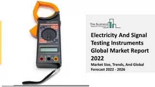 electricity and signal testing instruments global