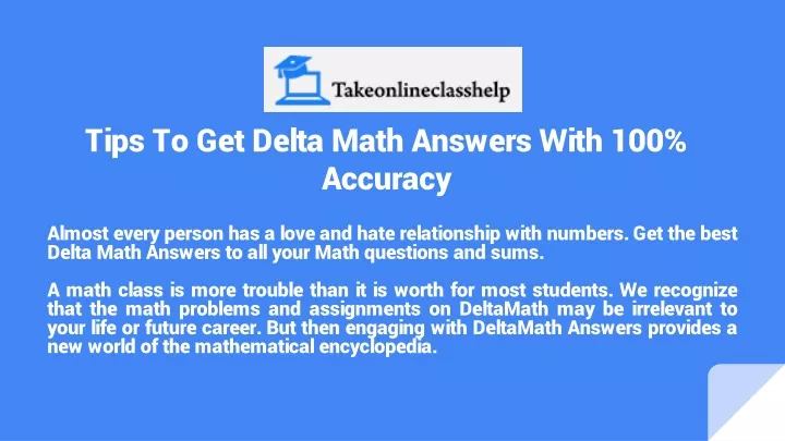 tips to get delta math answers with 100 accuracy