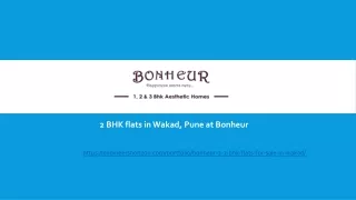 2 BHK flats in Wakad, Pune at Bonheur