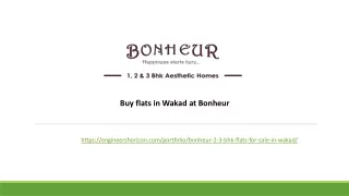 Buy flats in Wakad at Bonheur