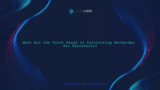 What Are the First Steps to Instituting DevSecOps for Salesforce