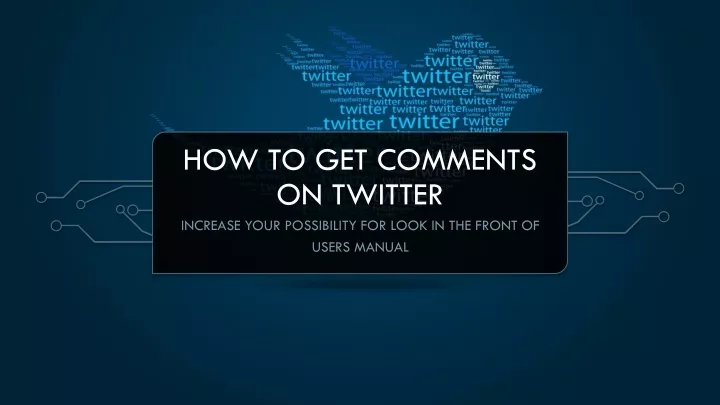 how to get comments on twitter