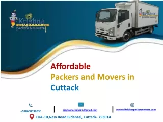 Packers and Movers in Cuttack