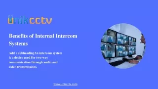 Benefits of Internal Intercom Systems