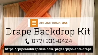 Drape Backdrop Kit | Best Ceiling Draping | Pipe And Drape USA