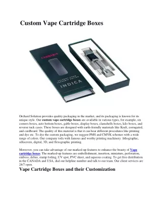 custom vape cartridge boxes