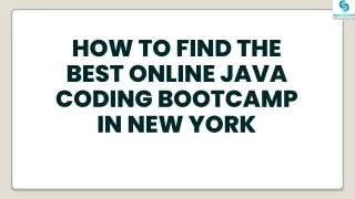 How To Find The Best Online Java Coding Bootcamp In New York