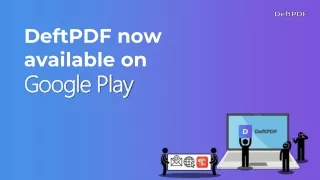 DeftPDF mobile app is now available on Google Play